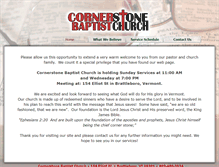 Tablet Screenshot of cornerstonebc.org